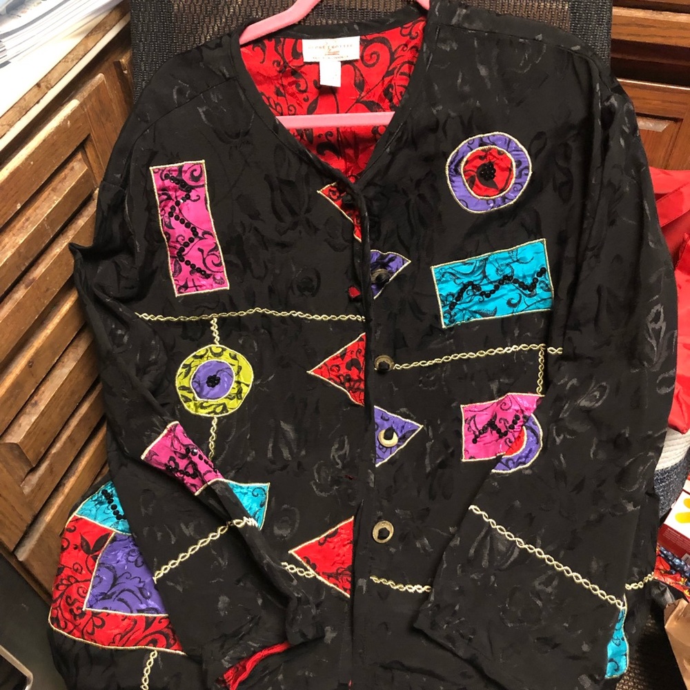 Vintage Globe Trotter 2 Brocade Jacket- 501 $70 or $65 w/offer